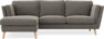 Madison Lux - 2-sits soffa med schäslong vänster - Grå