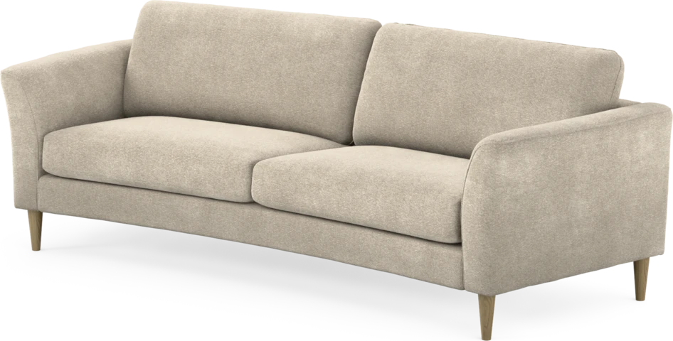Bridge - 3-sits soffa svängd - Beige
