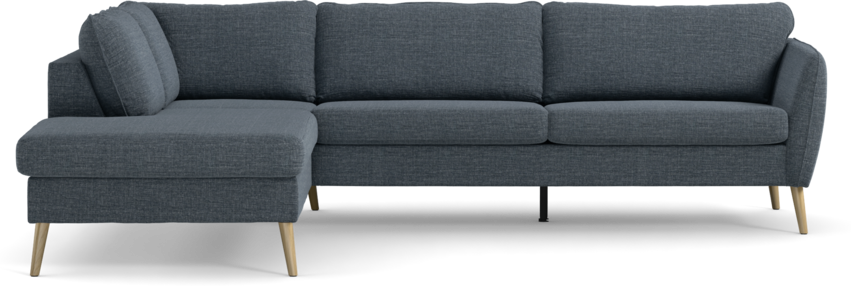County - 2,5-sits soffa med divan vänster - Blå