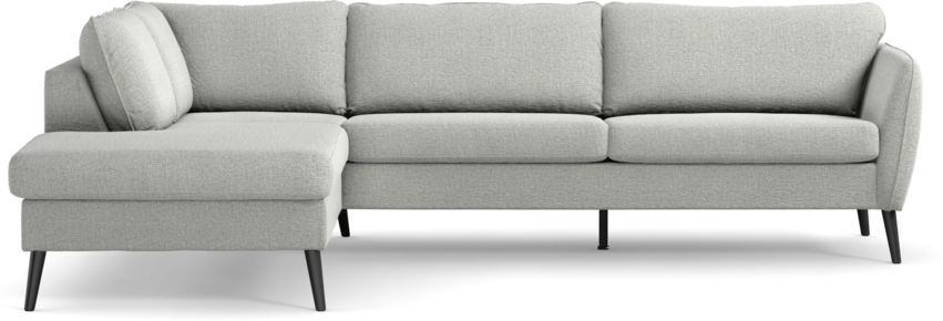 County - 2,5-sits soffa med divan vänster - Grå