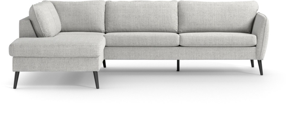 County - 2,5-sits soffa med divan vänster - Grå