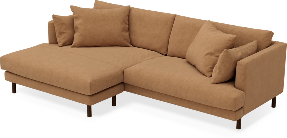 Harper - 4-sits med schäslong XL vänster - Gul
