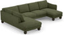 Madison Lux - 2-sits soffa med divan vänster och schäslong höger - Grön