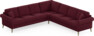 Eden - Hörnsoffa, 3+3-sits - Röd