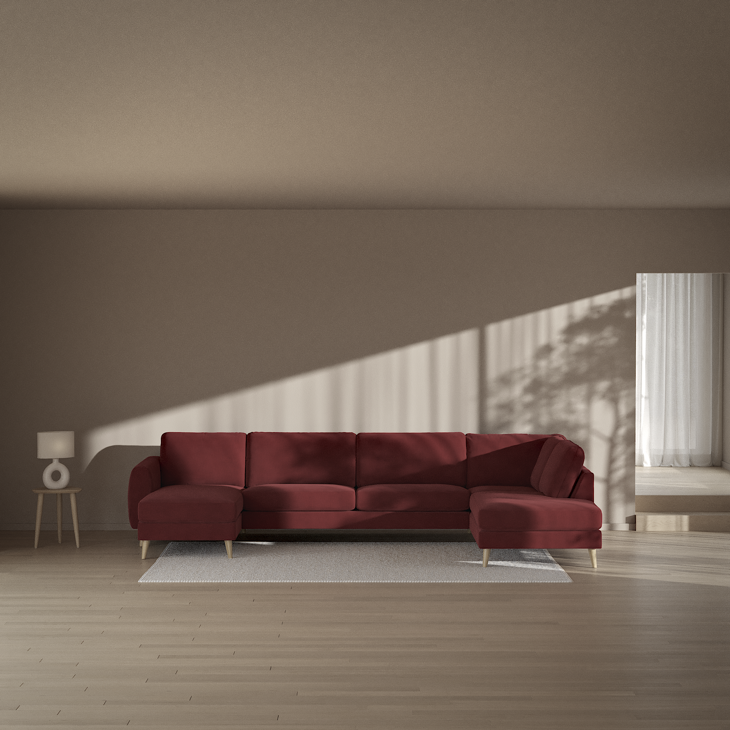 Bridge - 3-sits soffa med schäslong vänster och divan höger - inspiration