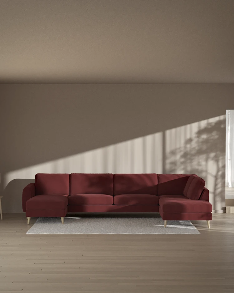 Bridge - 3-sits soffa med schäslong vänster och divan höger - inspiration