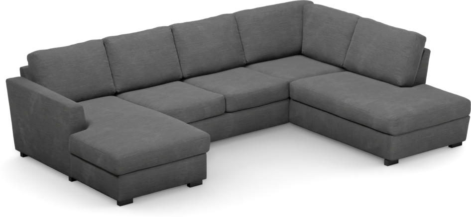 Friday - 3-sits soffa med schäslong vänster och divan höger - Grå