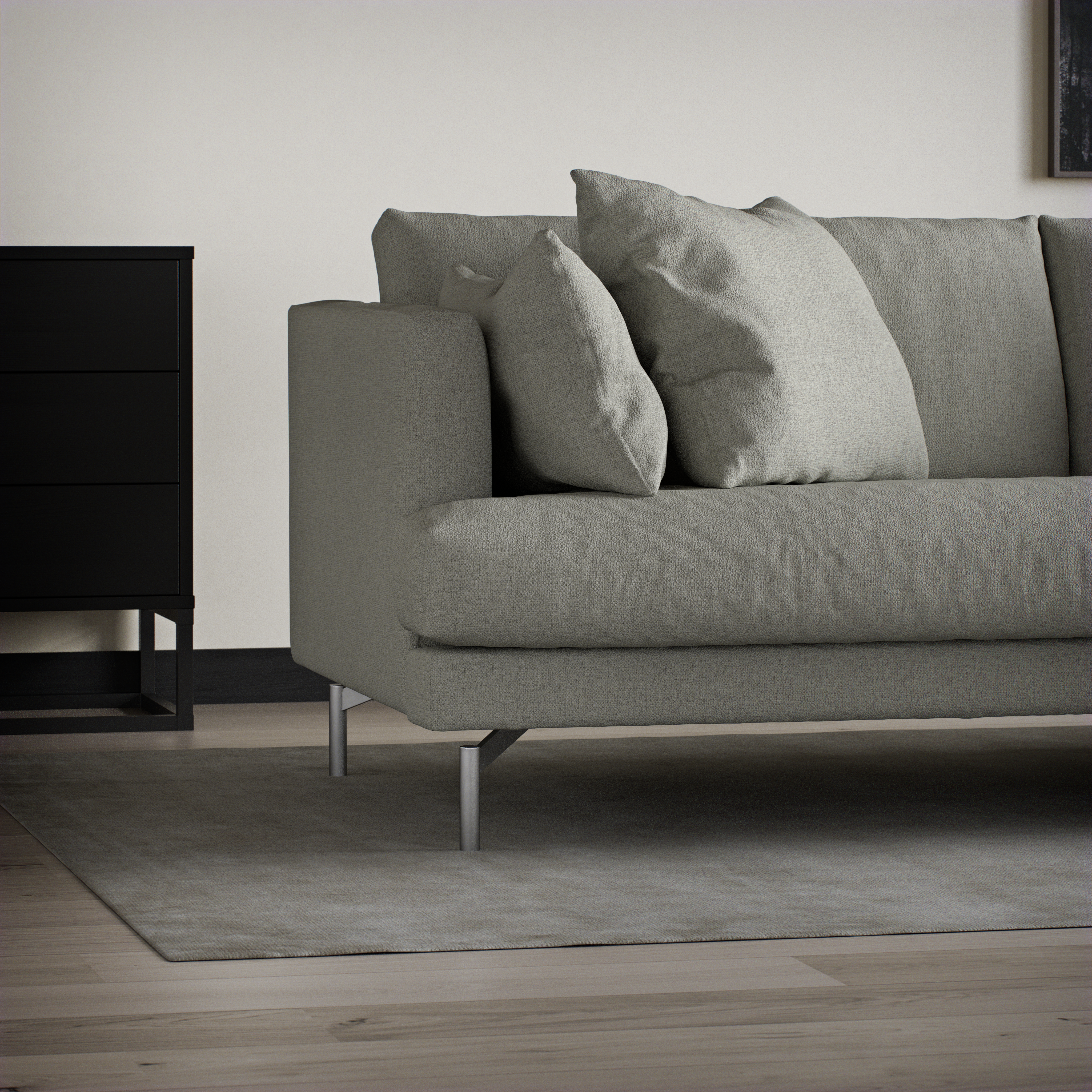 Harper - 3-sits soffa, hel dyna - inspiration