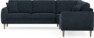 Eden - Hörnsoffa, 2,5+2,5-sits - Blå