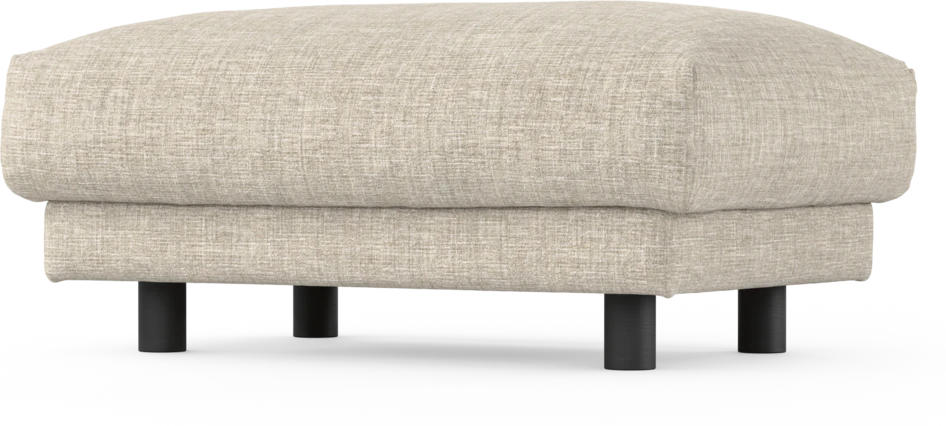 Cherrie - Fotpall 110, fast klädsel - Beige