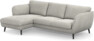 Madison Lux - 2-sits soffa med schäslong vänster - Grå