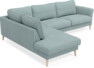 Bridge - 3-sits soffa med divan vänster - Blå