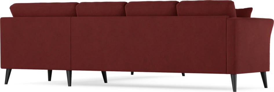 Eden - Hörnsoffa, 3+3-sits - Röd