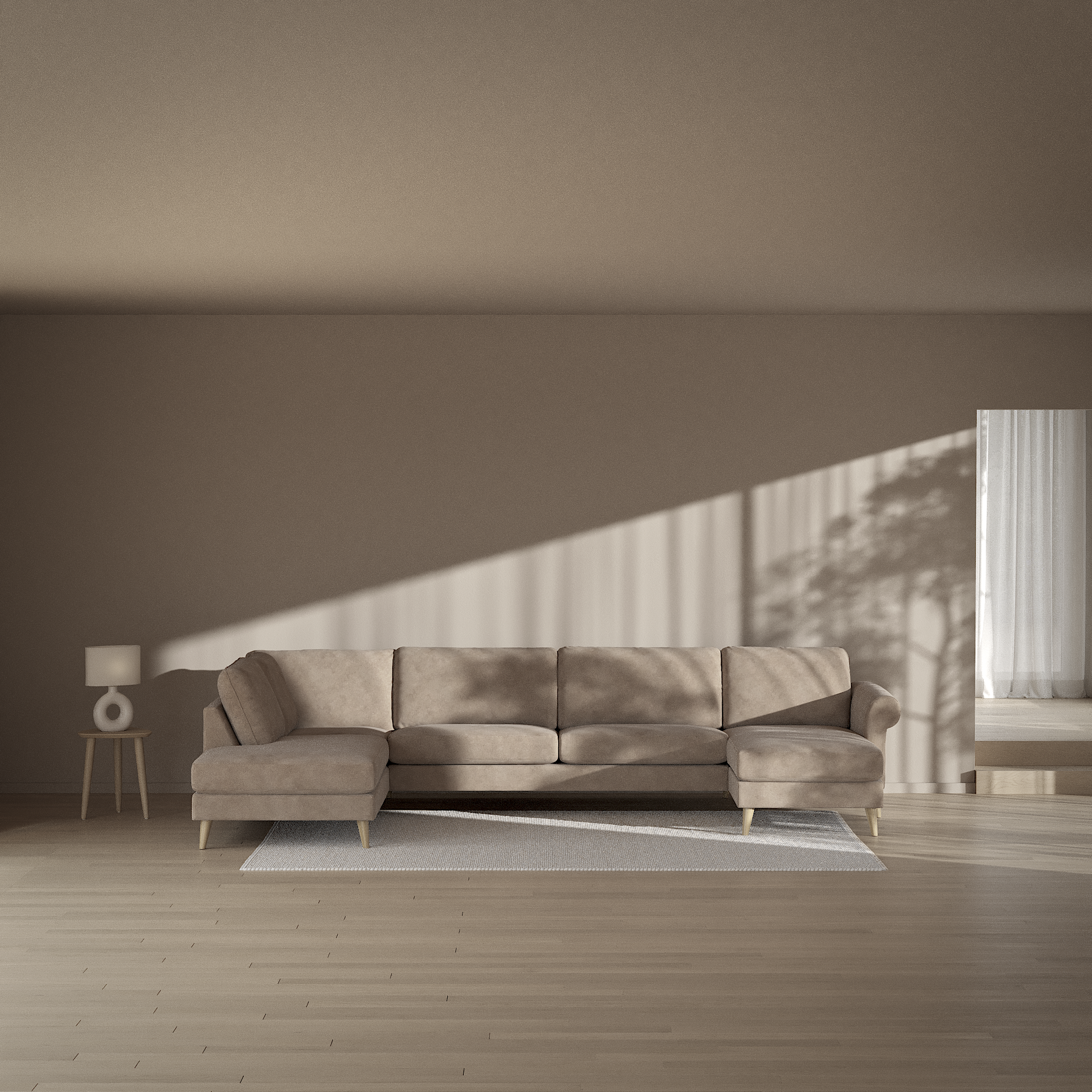 Bridge - 3-sits soffa med divan vänster och schäslong höger - inspiration