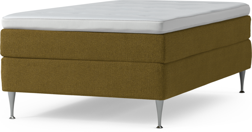 Delux Sense - Kontinentalsäng, enkelsäng 120 cm med bäddmadrass och sängben