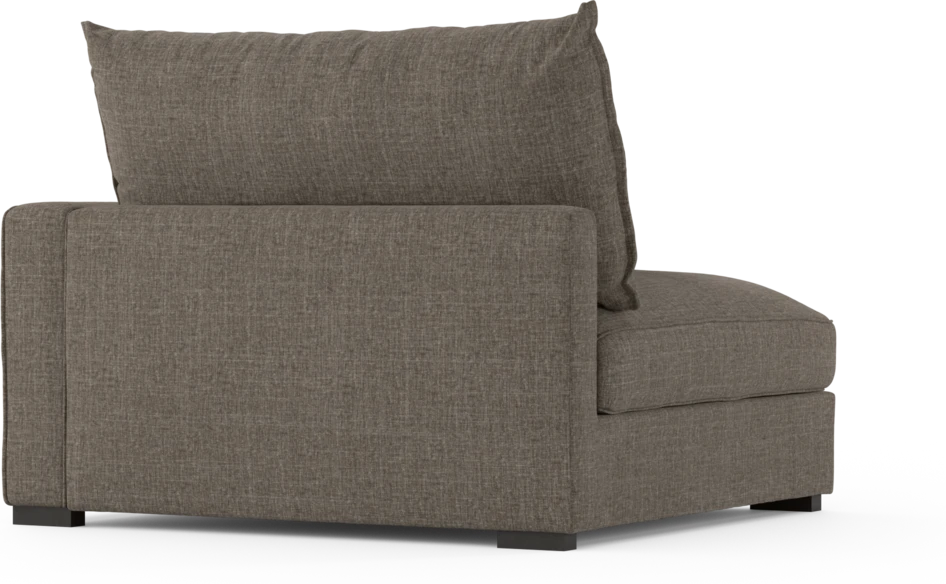Rossi - 1,5-sits med armstöd höger - Brun