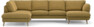 Madison Lux - 2-sits soffa med divan vänster och schäslong höger - Gul