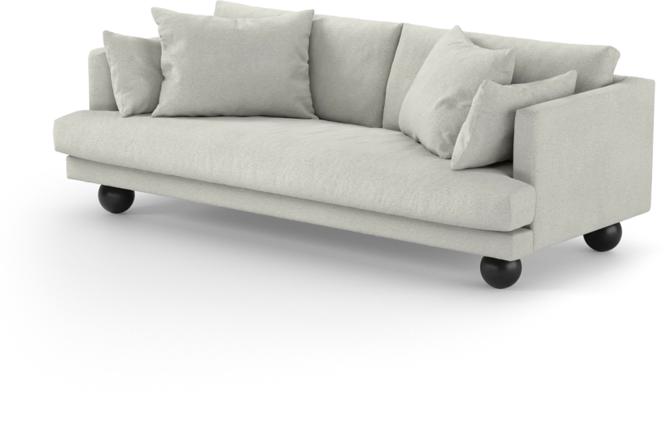 Harper - 3-sits soffa, hel dyna - Vit