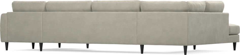 Bridge - 3-sits soffa med divan vänster och schäslong höger - Brun