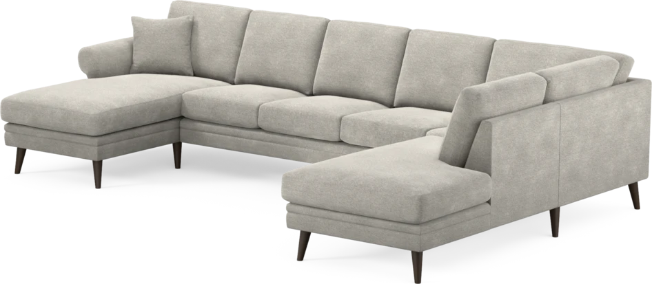 Eden - 3-sits soffa med schäslong vänster och divan höger - Grå
