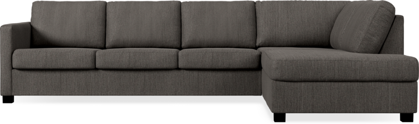 Nevada - 3-sits soffa med divan höger - Brun