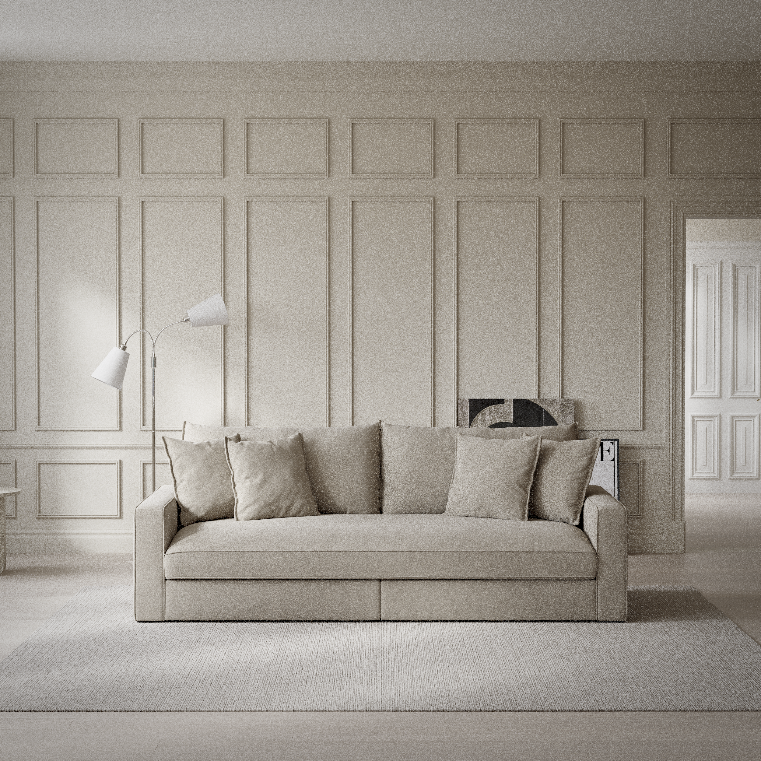 Rossi - 3-sits soffa, hel dyna - inspiration