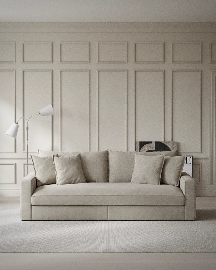 Rossi - 3-sits soffa, hel dyna - inspiration