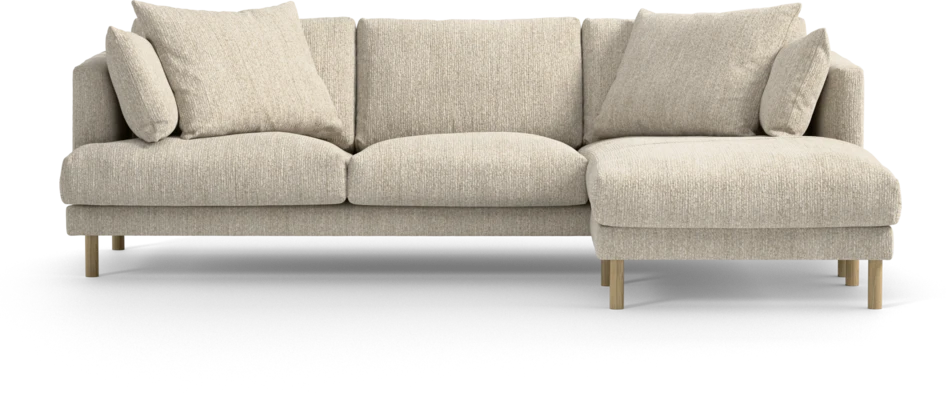 Harper - 4-sits med schäslong höger  - Beige