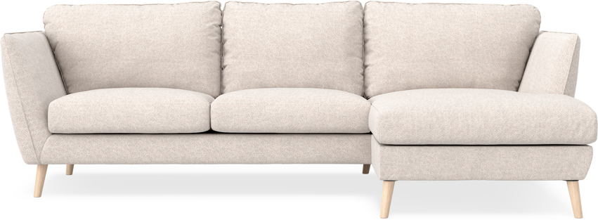 Madison Lux - 2-sits soffa med schäslong höger - Beige