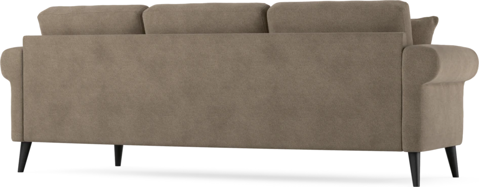 Eden - 3-sits soffa svängd - Brun