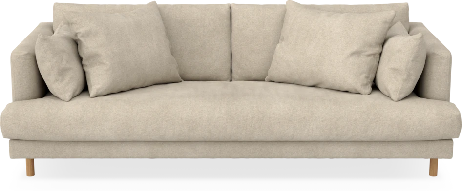 Harper - 3-sits soffa, hel dyna - Beige