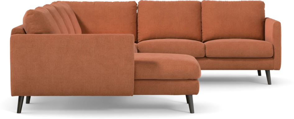 Madison - Hörnsoffa med schäslong vänster - Orange