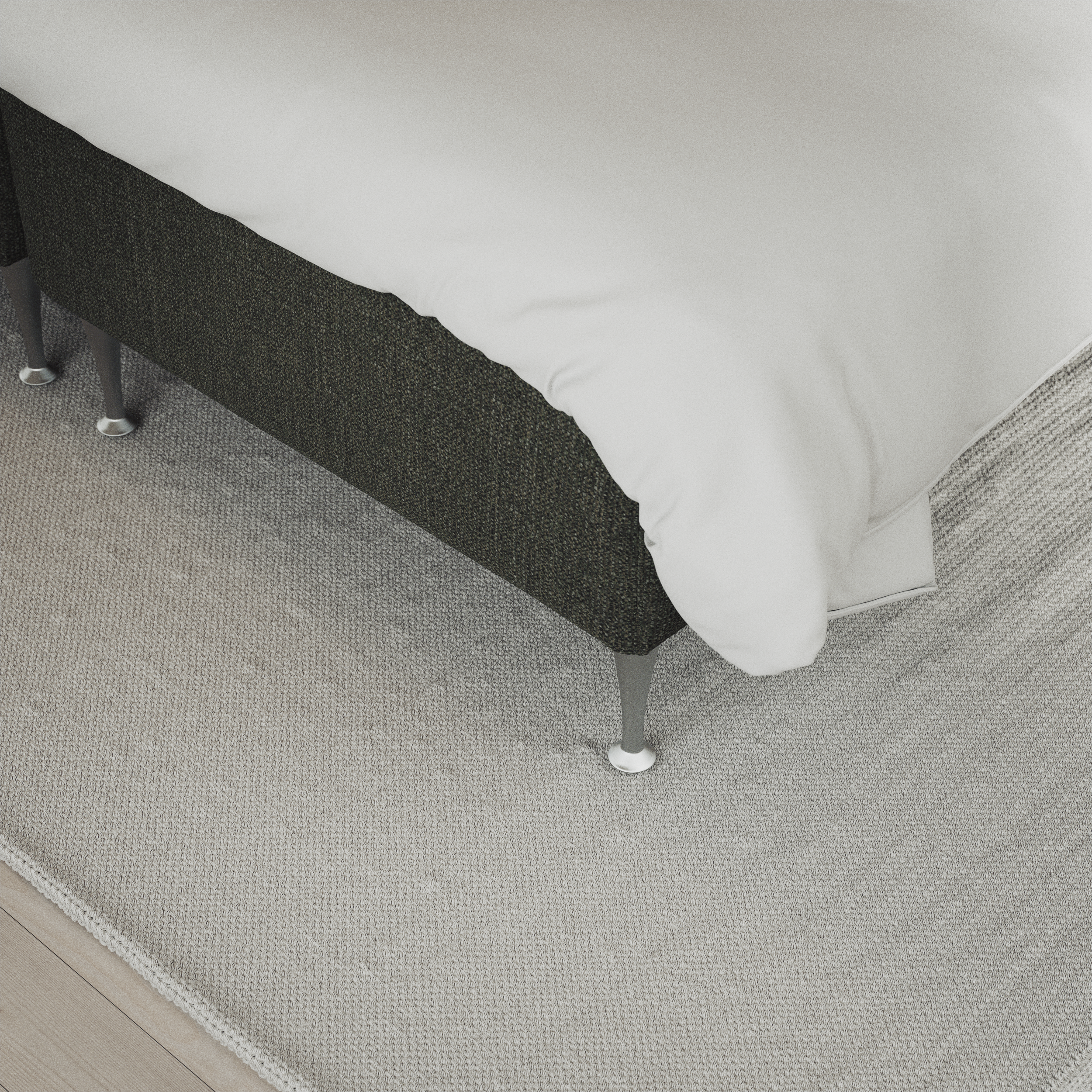 Delux Exclusive - Kontinentalsäng, enkelsäng 120 cm med bäddmadrass och sängben - inspiration