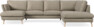 Madison Lux - 2-sits soffa med schäslong vänster och divan höger - Beige