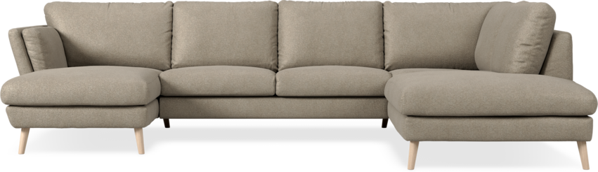 Madison Lux - 2-sits soffa med schäslong vänster och divan höger - Beige