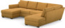 Friday - 3-sits soffa med schäslong vänster och divan höger - Gul