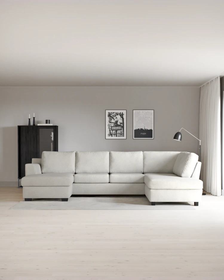 Friday - 3-sits soffa med schäslong vänster och divan höger - inspiration