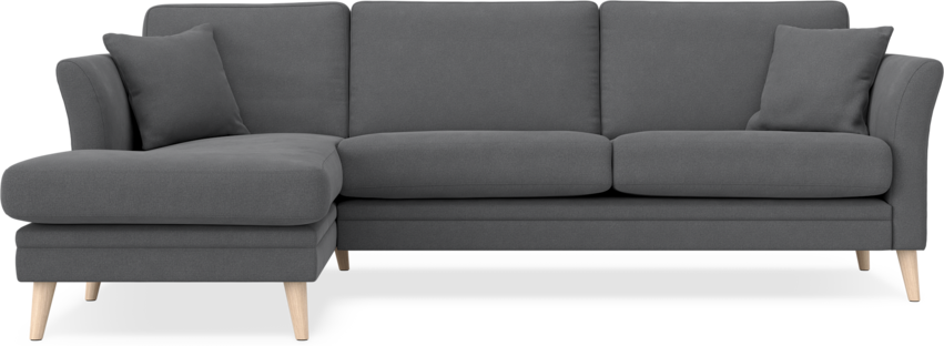 Eden - 2,5-sits soffa med schäslong - Grå