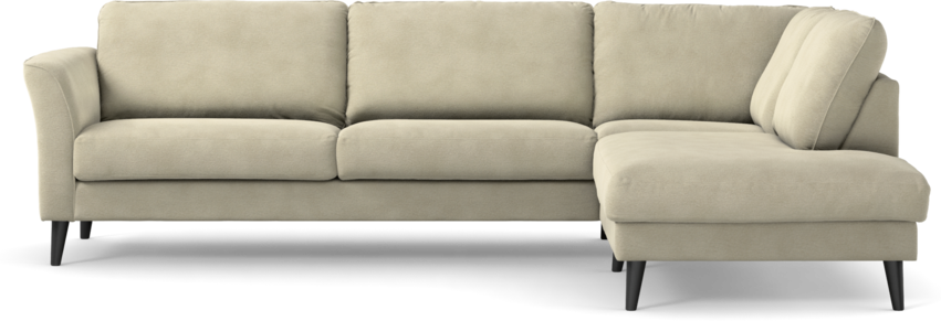 Bridge - 3-sits soffa med divan höger - Beige