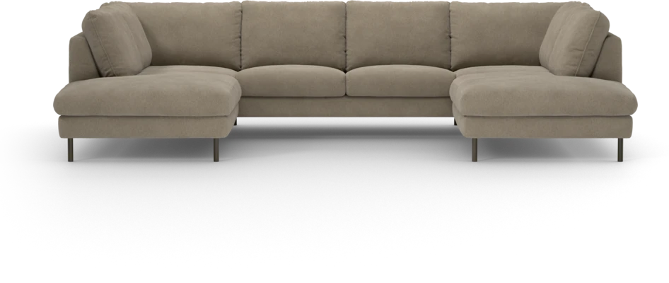 Madison Lux - 2-sits soffa med divan vänster och höger - Beige