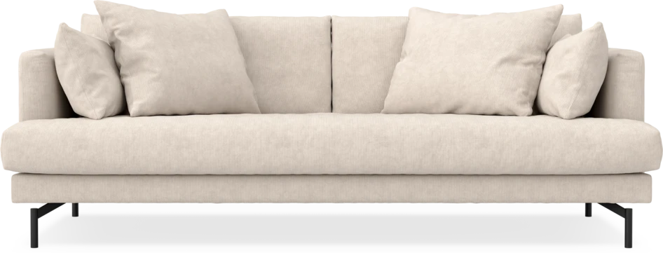 Harper - 3-sits soffa, hel dyna - Vit