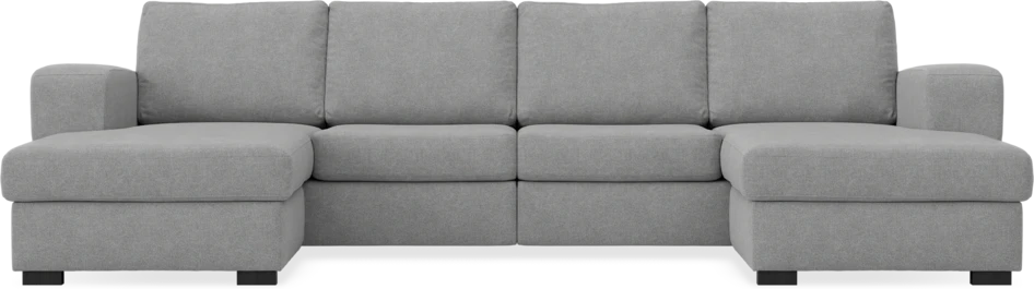 Friday - 2-sits soffa med två schäslonger - Grå
