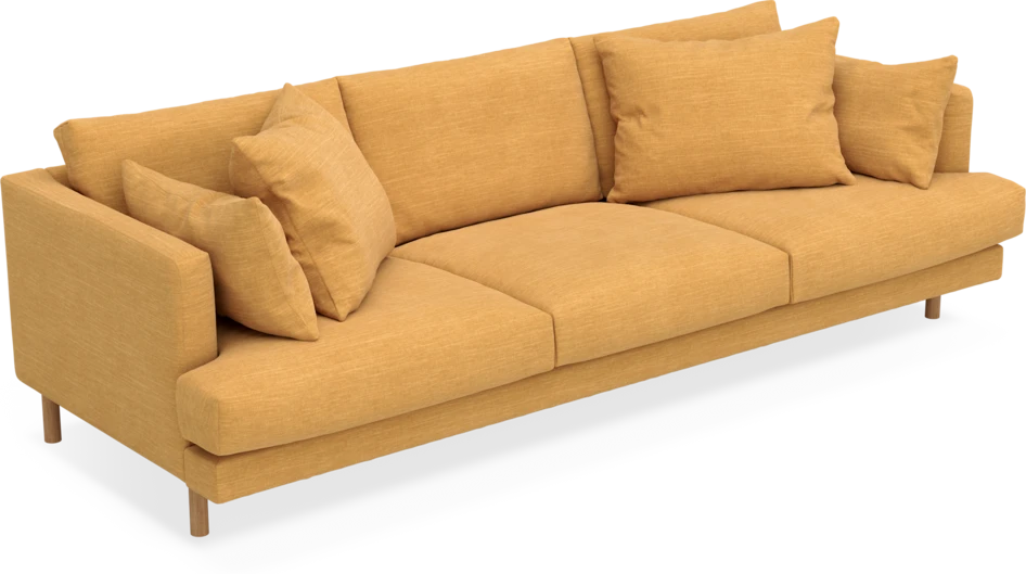 Harper - 4-sits soffa - Gul