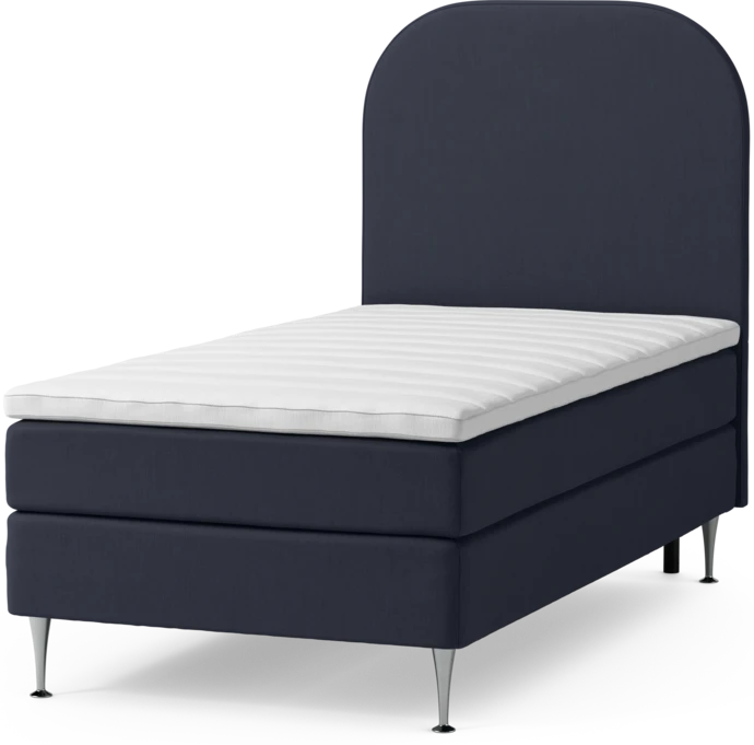 Roma Family, Kontinentalsäng, enkelsäng med bäddmadrass och sänggavel slät, B 105-140