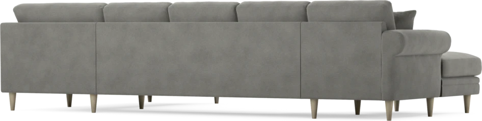 Eden - 3-sits soffa med schäslong vänster och divan höger - Grå