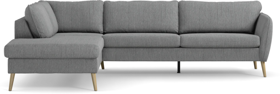County - 2,5-sits soffa med divan vänster - Grå