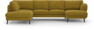 Madison Lux - 2-sits soffa med divan vänster och schäslong höger - Gul