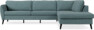 County - 2,5-sits soffa med divan höger - Blå