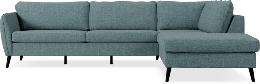County - 2,5-sits soffa med divan höger - Blå