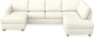 Friday - 3-sits soffa med schäslong vänster och divan höger - Vit